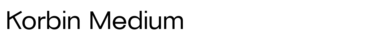 Korbin Medium & Medium Italic